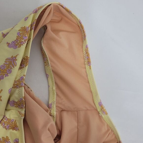 NWT J CREW x SZ Blockprints swimsuit yellow‎ one piece bathing suit 14 - Picture 5 of 11